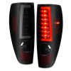ANZO 2004-2012 Chevrolet Colorado/ GMC Canyon LED Tail Lights w/ Light Bar Black Housing Smoke Lens - 311383