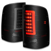 ANZO 2007-2013 GMC Sierra LED Tail Lights w/ Light Bar Black Housing Smoke Lens - 311389
