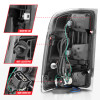 ANZO 2007-2013 GMC Sierra LED Tail Lights w/ Light Bar Black Housing Smoke Lens - 311389