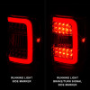 ANZO 2001-2011 Ford  Ranger LED Tail Lights w/ Light Bar Chrome Housing Red/Clear Lens - 311393