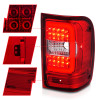 ANZO 2001-2011 Ford  Ranger LED Tail Lights w/ Light Bar Chrome Housing Red/Clear Lens - 311393