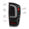 ANZO 16-21 Toyota Tacoma LED Tail Lights - w/ Light Bar Sequential Black Housing & Clear Lens - 311400