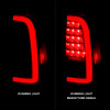 ANZO 00-06 Toyota Tundra LED Taillights w/ Light Bar Black Housing Clear Lens - 311411