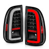 ANZO 00-06 Toyota Tundra LED Taillights w/ Light Bar Black Housing Clear Lens - 311411