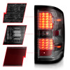 ANZO 15-19 Chevy Silverado 2500HD/3500HD (Factory Halogen Only) LED Tail Lights Smoke w/Clear Lens - 311424