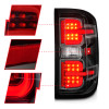 ANZO 15-19 Chevy Silverado 2500HD/3500HD (Halgn Only) LED Tail Lights w/Black Light Bar & Clear Lens - 311425