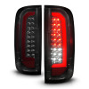 ANZO 15-21 Chevrolet Colorado Full LED Tail Lights w/ Red Lightbar Black Housing Smoke Lens - 311433