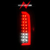ANZO 15-21 Chevrolet Colorado Full LED Tail Lights w/ Red Lightbar Black Housing Smoke Lens - 311433