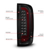 ANZO 15-21 GMC Canyon Full LED Tail Lights w/ Red Lightbar Black Housing Smoke Lens - 311435