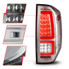 ANZO 2014-2021 Toyota Tundra LED Taillights Chrome Housing/Clear Lens - 311438