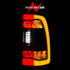 ANZO 09-18 Dodge Ram 1500 Sequential LED Taillights Smoke Black w/Switchback Amber Signal - 311472