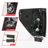 ANZO 21-23 Ford F-150 LED Taillights Seq. Signal w/BLIS Cover - Black (For Factory Halogen ONLY) - 311475