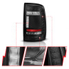 ANZO 19-24 RAM 2500/3500 Full LED Tail Lights SeqSig Black - Pair - 311482A