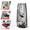 ANZO 88-99 Chevy C/K1500/2500/3500 Full LED Light Tube Taillights Chrome Housing Red/Clear Lens - 311484
