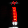 ANZO 88-99 Chevy/GMC C/K1500/2500/3500 Full LED Light Tube Taillights Black Housing Clear Lens - 311485