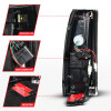 ANZO 88-99 Chevy/GMC C/K1500/2500/3500 Full LED Light Tube Taillights Black Housing Smoke Lens - 311486