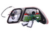 ANZO 1996-2002 Mercedes Benz E Class W210 LED Taillights Red/Clear - 321114