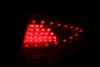 ANZO 2008-2011 Ford Focus LED Taillights Red/Clear - 321197