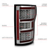 ANZO 18-19 Ford F-150 LED Taillights Chrome - 321340