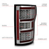ANZO 18-19 Ford F-150 LED Taillights Chrome - 321340