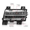ANZO 2018-2021 Jeep Wrangler LED Side Markers Chrome Housing Clear Lens w/ Sequential Signal - 511086