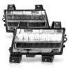 ANZO 2018-2021 Jeep Wrangler LED Side Markers Chrome Housing Clear Lens w/ Sequential Signal - 511086