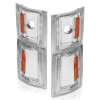 ANZO 1994-1998 Chevrolet Blazer Corner Lights Clear Lens w/ Amber Reflector - 521041