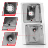 ANZO 1994-1998 Chevrolet Blazer Corner Lights Clear Lens w/ Amber Reflector - 521041