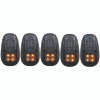 ANZO 1999-2002 Dodge Ram 3500 LED Cab Roof Light Kit Smoke 5pc - 861098