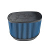 Injen NanoWeb Dry Air Filter 6.7x4.54in Oval ID / 7.7x5.7in OD / 5.55in Height / 7x2.75in Top - X-1129-BB