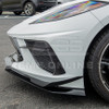 EOS Z07 Style Front Splitter & Carnards - Carbon Flash Metallic - C8 Corvette (FLIP-476-V2-ABS_SPLITTER-477-V2-ABS)