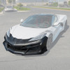 EOS Z06 Style Front Bumper & Splitter Conversion - C8 Corvette Stingray (FBP-C8Z06-20UP)