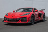 EOS Front Splitter & Carnards Z07 Package - Carbon Fiber - C8 Corvette Z06 (FLIP-527-BKCF_SPLITTER-528-BKCF)