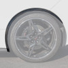EOS Wheel Well Arches Rear - Carbon Fiber - C8 Corvette (FF-632-BKCF)