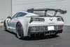 EOS Rear Bumper Diffuser w. Fins - Carbon Fiber - C7 Corvette