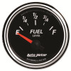 Autometer Designer Black II 52mm 240 Ohm Empty/33 Ohm Full Fuel Level Gauge - 1206