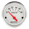 AutoMeter Gauge Kit 5 Pc. 3-1/8in. & 2-1/16in. Mech. Speedo. Wtmp & Oilp Arctic Wht - 1311