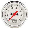 Autometer Arctic White 2-1/16in 7k RPM In-Dash Tachometer - 1397