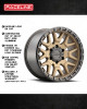 Raceline 953BZ Krank 20x9in / 8x165.1 BP / 0mm Offset / 125.2mm Bore - Bronze - 953BZ-29080-00 Photo - Close Up