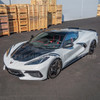 EOS GT3R Style Carbon Fiber Hood - C8 Corvette Stingray / E-Ray / Z06 (HOOD-634-BKCF)