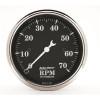 AutoMeter Gauge Tachometer 3-1/8in. 7K RPM In-Dash Old Tyme Black - 1798