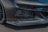 EOS 3 Piece Front Splitter - Carbon Fiber - C8 Corvette Z06