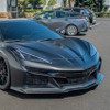 EOS 3 Piece Front Splitter - Carbon Fiber - C8 Corvette Z06 (FLIP-683-BKCF)