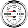 Autometer Pro-Cycle Gauge Tach/Speedo 4 1/2in 8K Rpm/120 Mph White - 19467