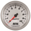 Autometer Pro-Cycle Gauge Tachometer 3 3/8in 10K Rpm White - 19798