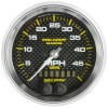 Autometer Marine Carbon Fiber 3-3/8in 50MPH GPS Speedometer Gauge - 200635-40