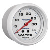 Autometer AutoGage 2-5/8in. / 35 PSI Mechanical Water Press Gauge - Marine White - 200773