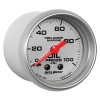 Autometer Marine Silver Oil Pressure 2 1/16in 100 psi Mechanical Gauge - 200790-33