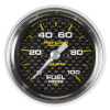 Autometer Marine Carbon Fiber 2-1/16in 100 PSI Digital Stepper Motor Fuel Pressure Gauge - 200850-40