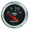 AutoMeter Gauge Fuel Level 2-1/16in. 16 Ohm(e) to 158 Ohm(f) Elec Traditional Chrome - 2518